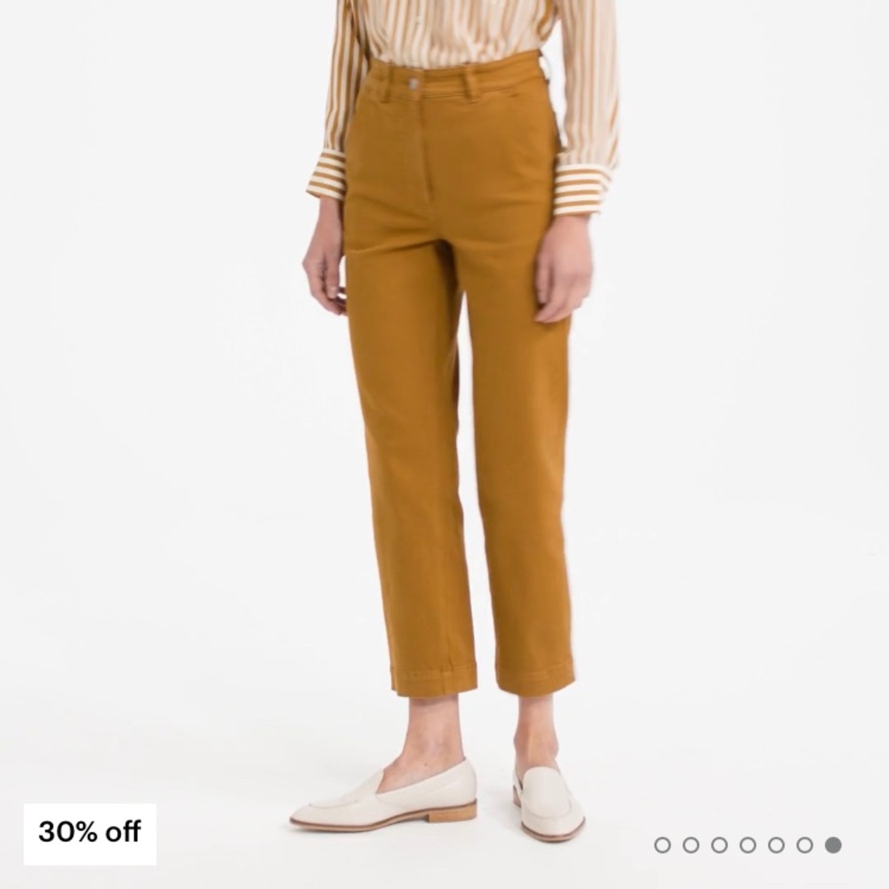 Everlane The Straight Leg Crop in Golden Brown